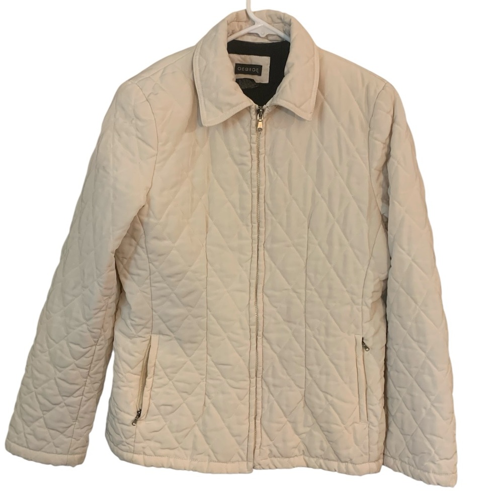 George Cream Quilted Jacket
